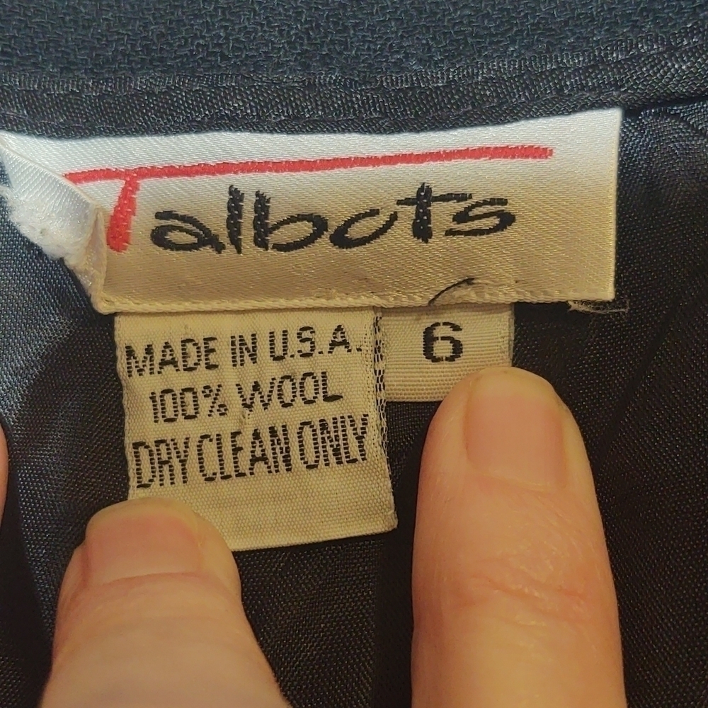 Talbots 100% Wool Black Women's Trousers - Picture 4 of 10